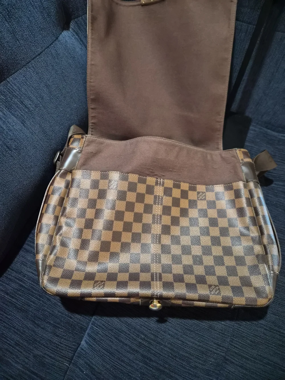 Louis Vuitton Bastille Messenger Bag Damier Ebene Crossbody Laptop